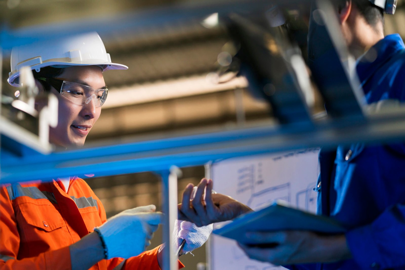 Occupational safety monitoring at industrial site