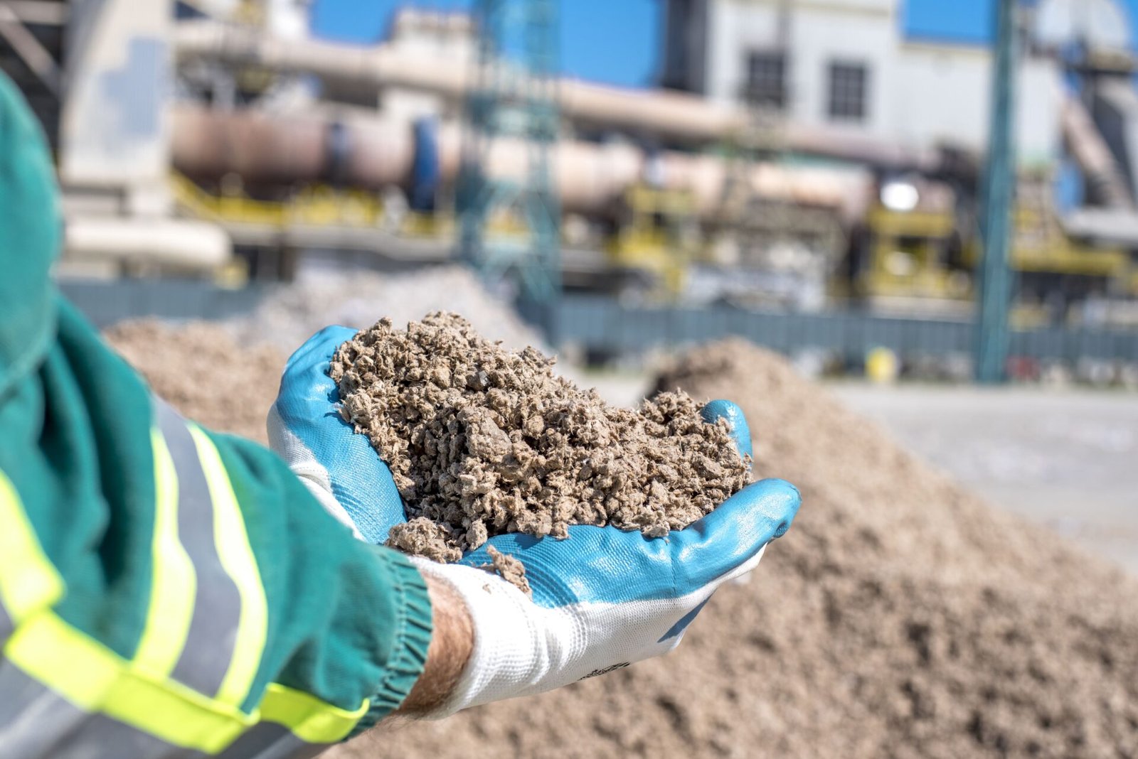 Aggregate material sample